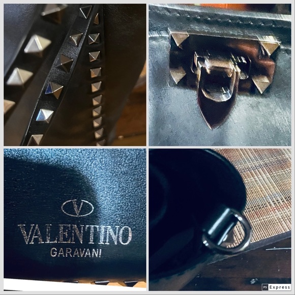 Valentino ROCKSTUD 3 /Way💥SUPER GORG BOLD SEXY ELEGANT💥Large 13” - Picture 11 of 16